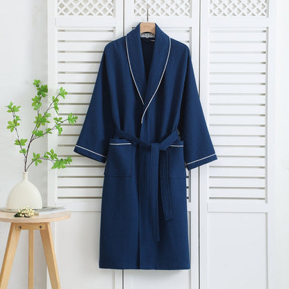 Soft Plush Waffle Weave Bath Robe