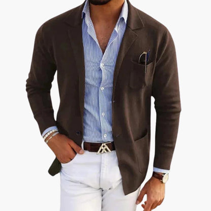 Classic Fit Men's Wool Blazer Jacket