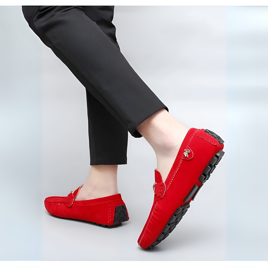 Soft Leather Slip On Loafers