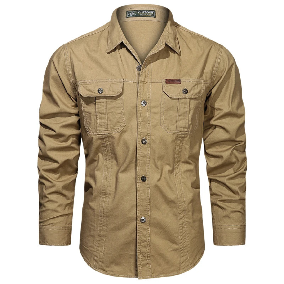 Relaxed Fit Mens Cotton Button Shirt