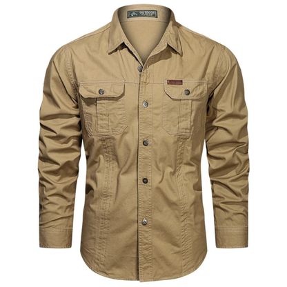 Relaxed Fit Mens Cotton Button Shirt