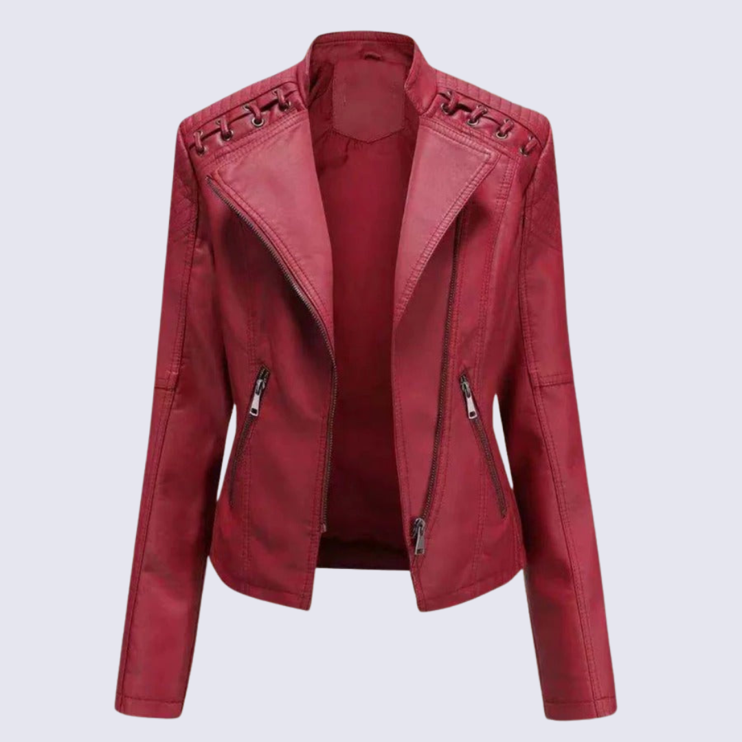 Vegan Leather Women's Biker Jacket