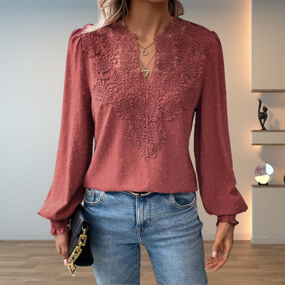 Chic Women's Breathable Blouse