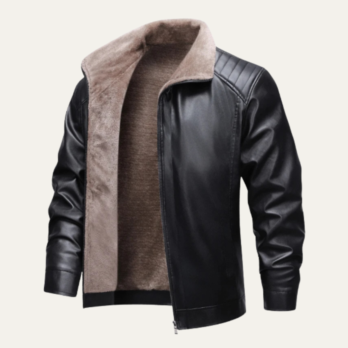 Men's Insulated Fleece Lined Warm Zip Up Jacket