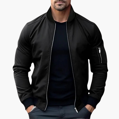 Men's Vintage Zip Up Bomber Jacket