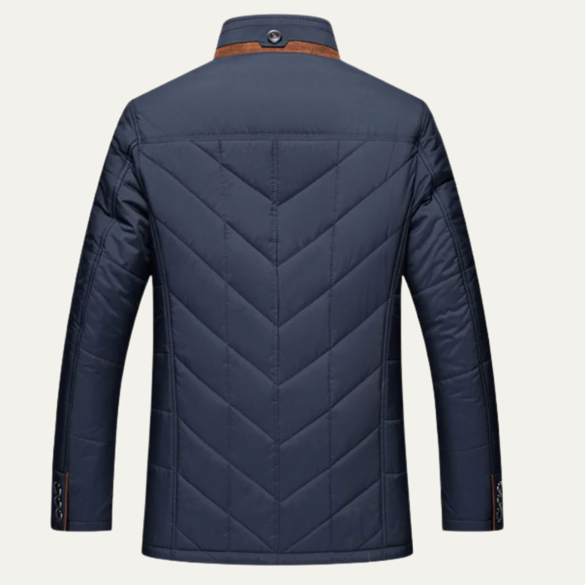 Warm Men's Quilted Padded Winter Parka Jacket