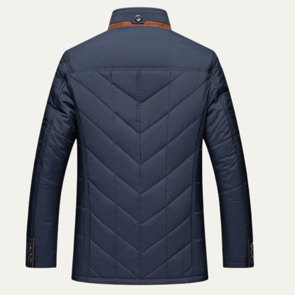 Warm Men's Quilted Padded Winter Parka Jacket