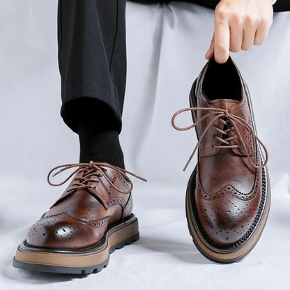 Luxury Mens Genuine Leather Oxford Shoes