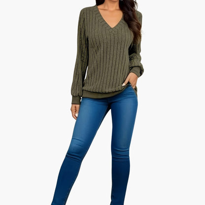 Ladies' Classic Crew Neck Long Sleeve Jumper