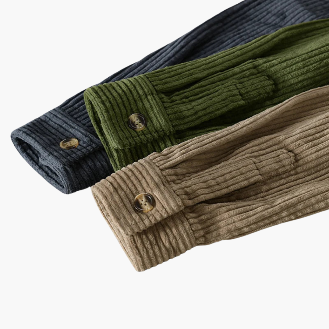 Relaxed Fit Mens Shirt - Large Button Down Collar