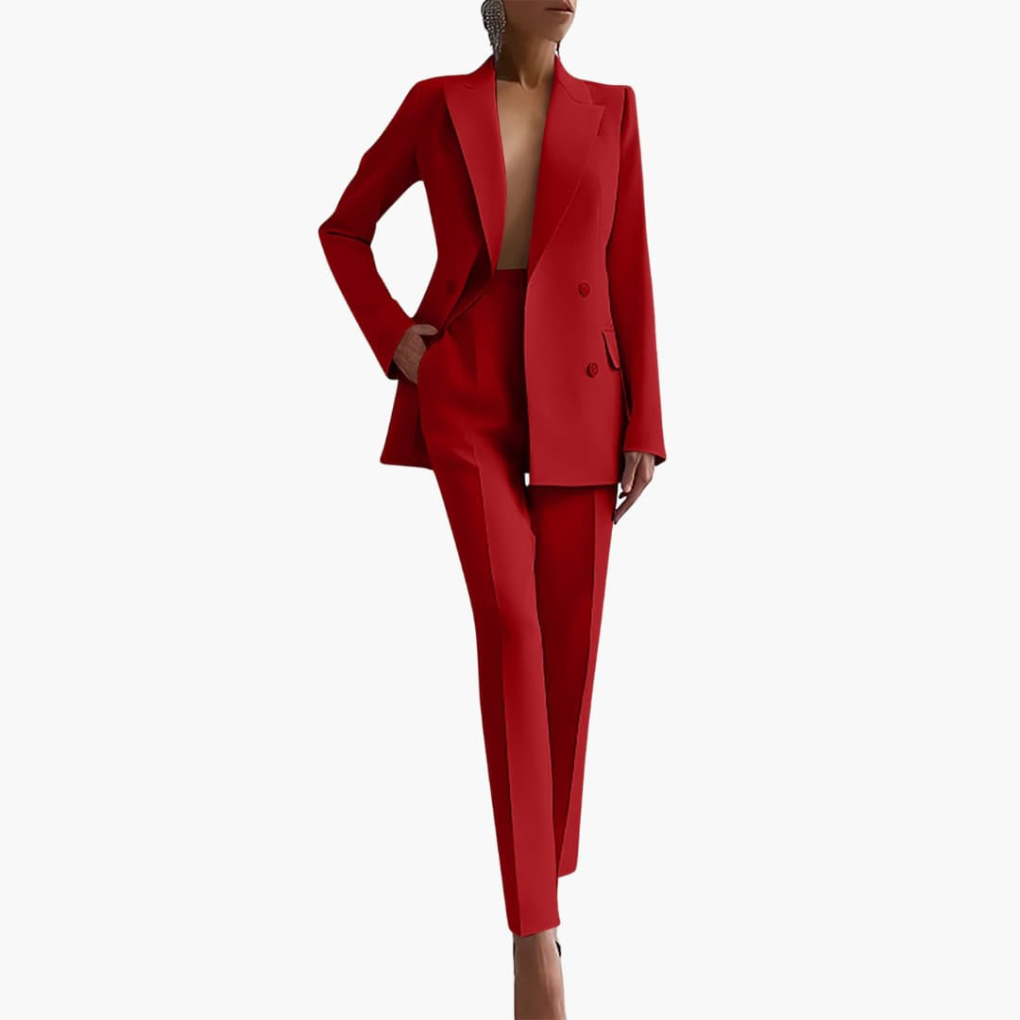 Ladies Business Jacket and Pant Set