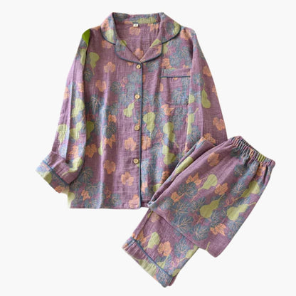 Cozy Women's Fleece Pajama Set with Cute Bear Design
