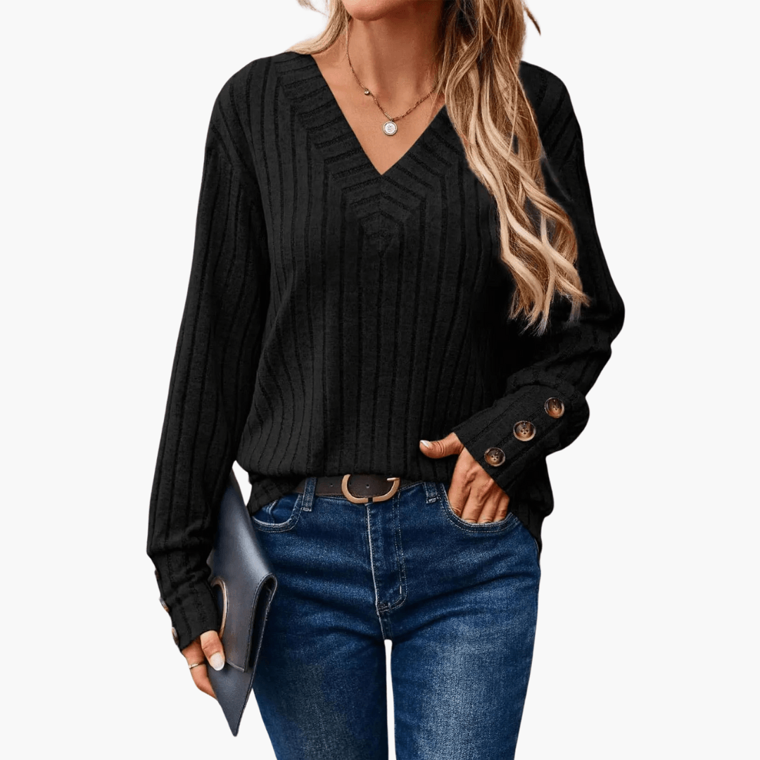 Soft V-Neck Women's Winter Sweater