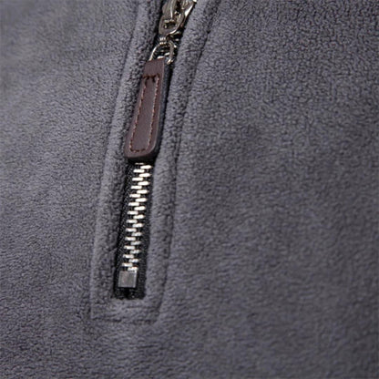 Warm Men's Fleece Jacket with Cozy Inner Layer