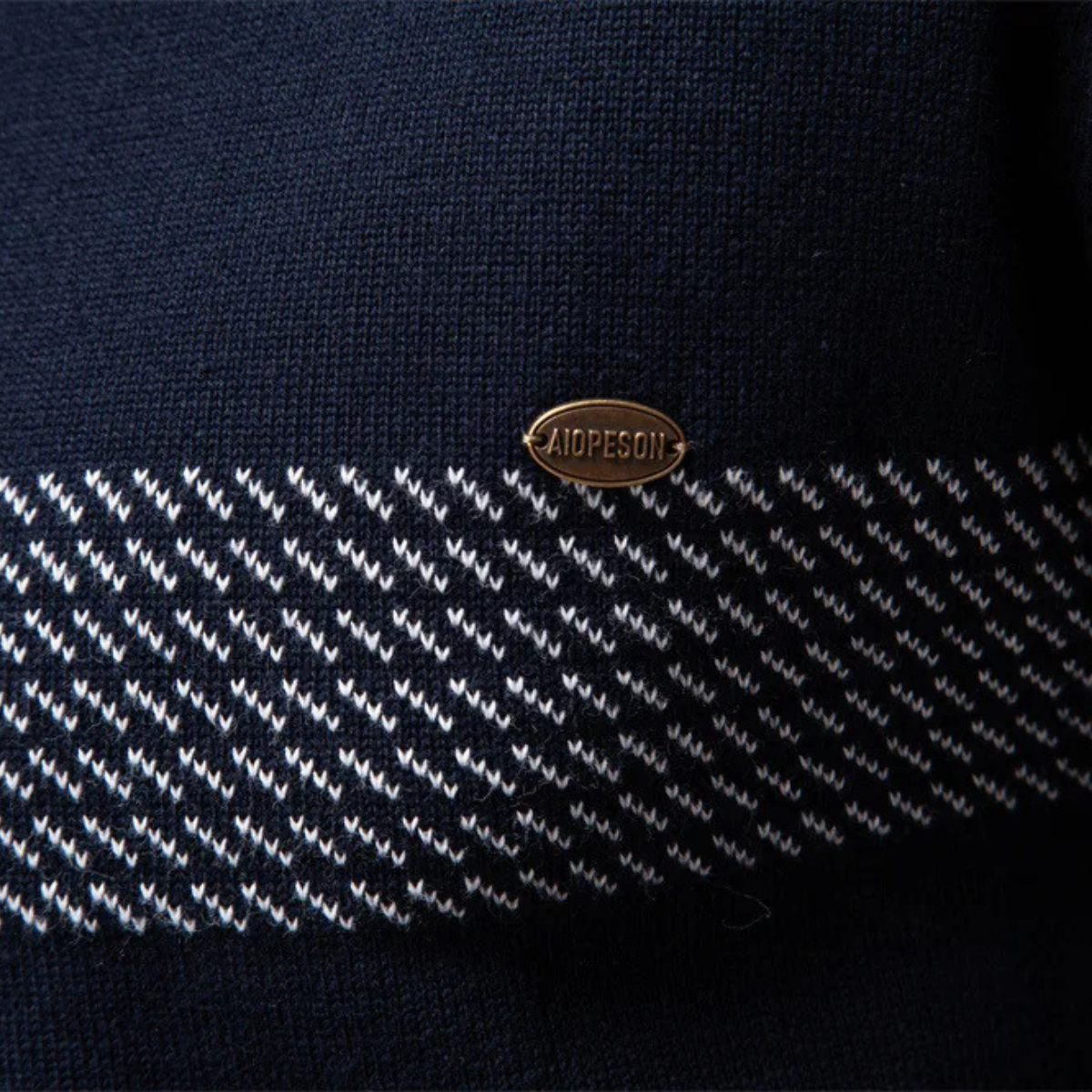 Smart Men's Zip Knit Casual Sweater