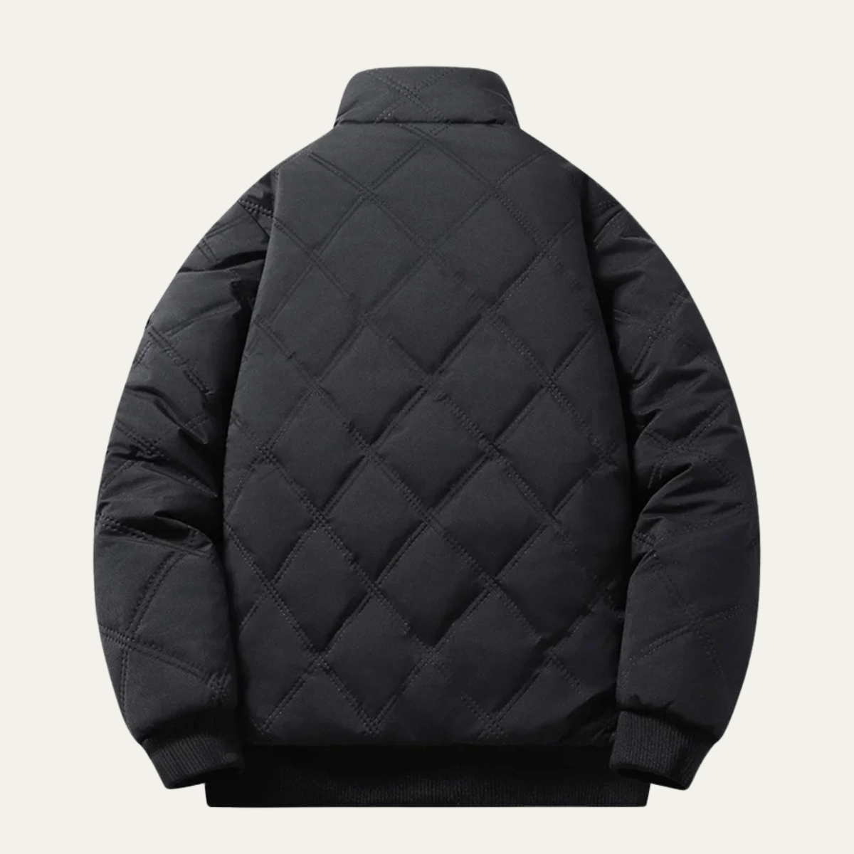 Warm Waterproof Men's Padded Jacket with Fleece Inside