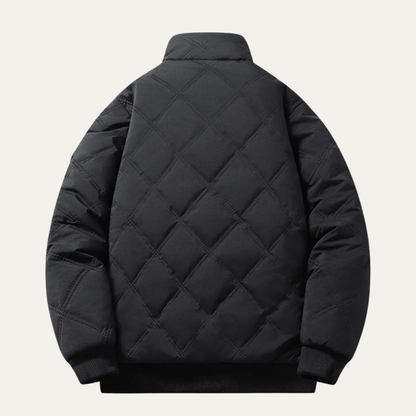 Warm Waterproof Men's Padded Jacket with Fleece Inside