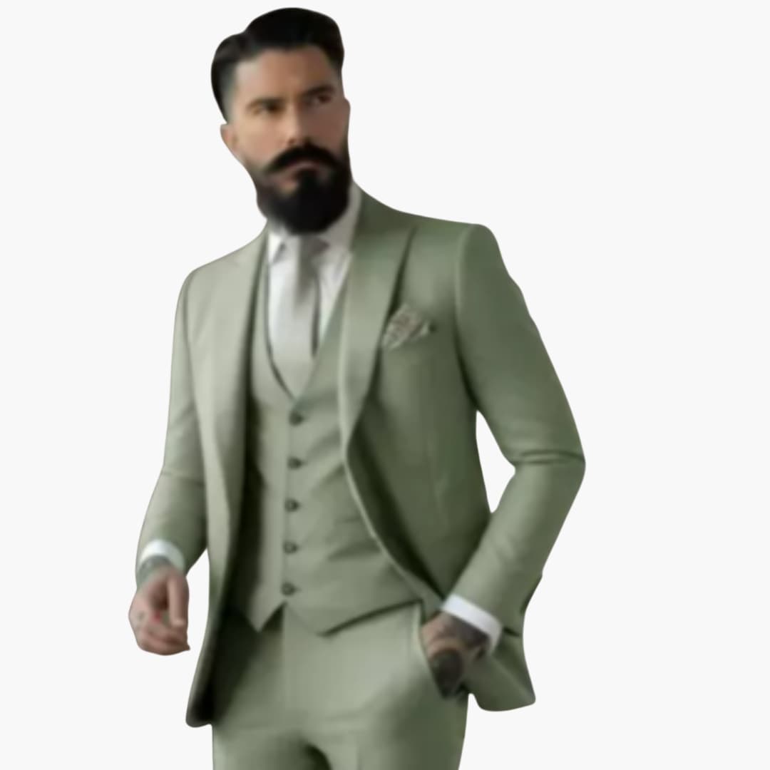 Slim Fit Mens Suit - Elegant Traditional Style