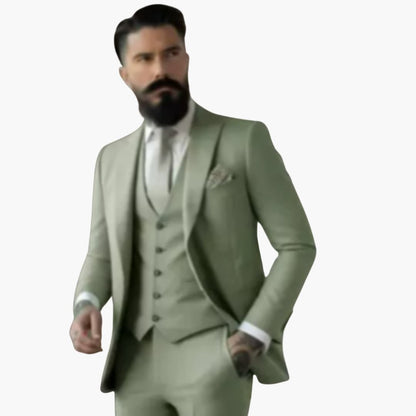 Slim Fit Mens Suit - Elegant Traditional Style