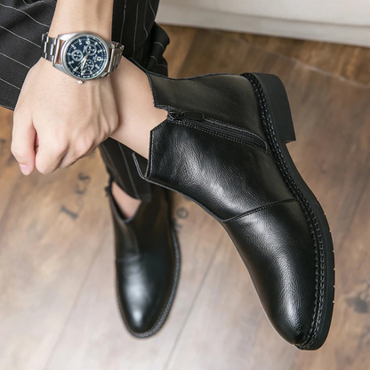 Genuine Leather Men's Ankle Boots