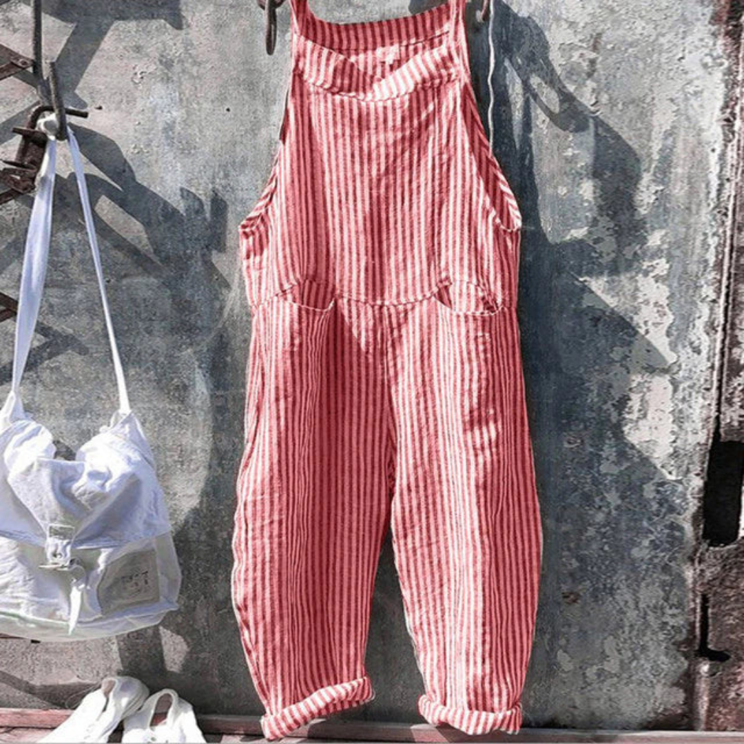 Comfortable Women's Gingham Wide Leg Jumpsuit