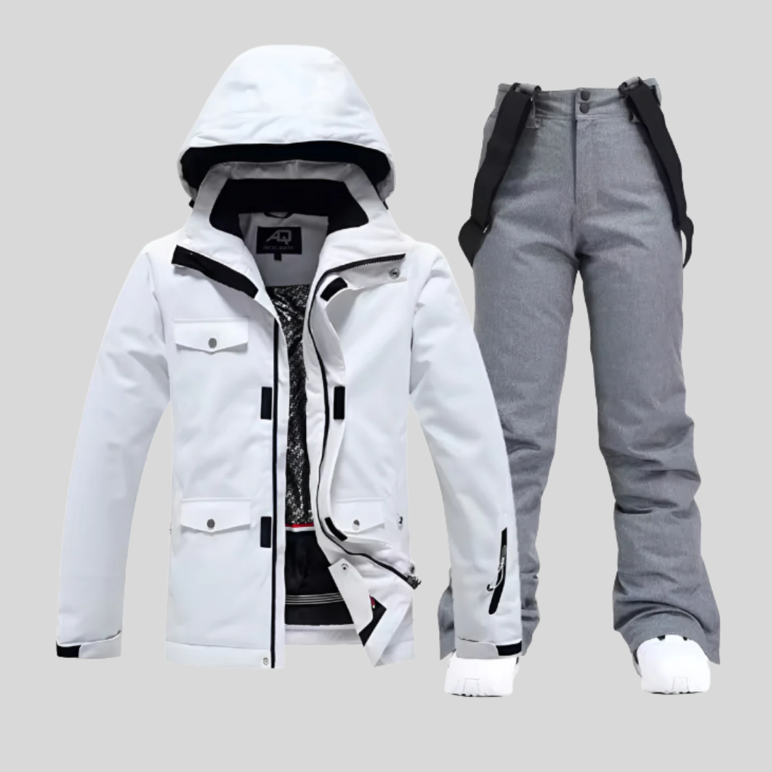 Warm Waterproof Ski Suit Women's Snow Jacket Pants Set
