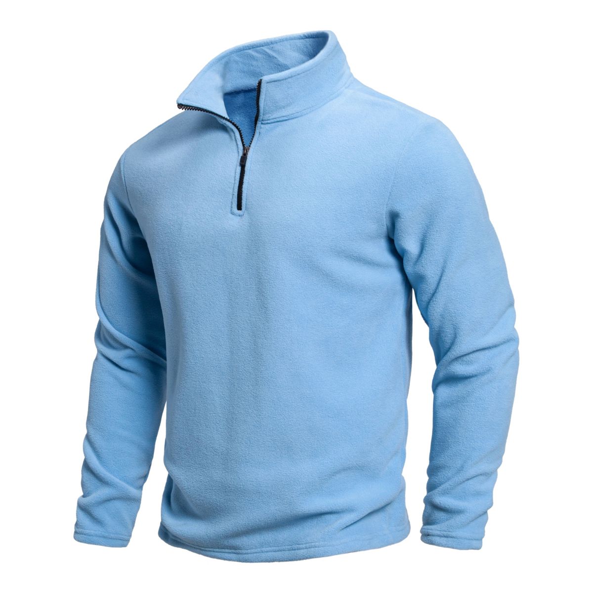Warm Mens Merino Wool Quarter Zip Sweater