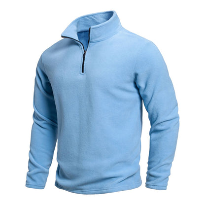 Warm Mens Merino Wool Quarter Zip Sweater