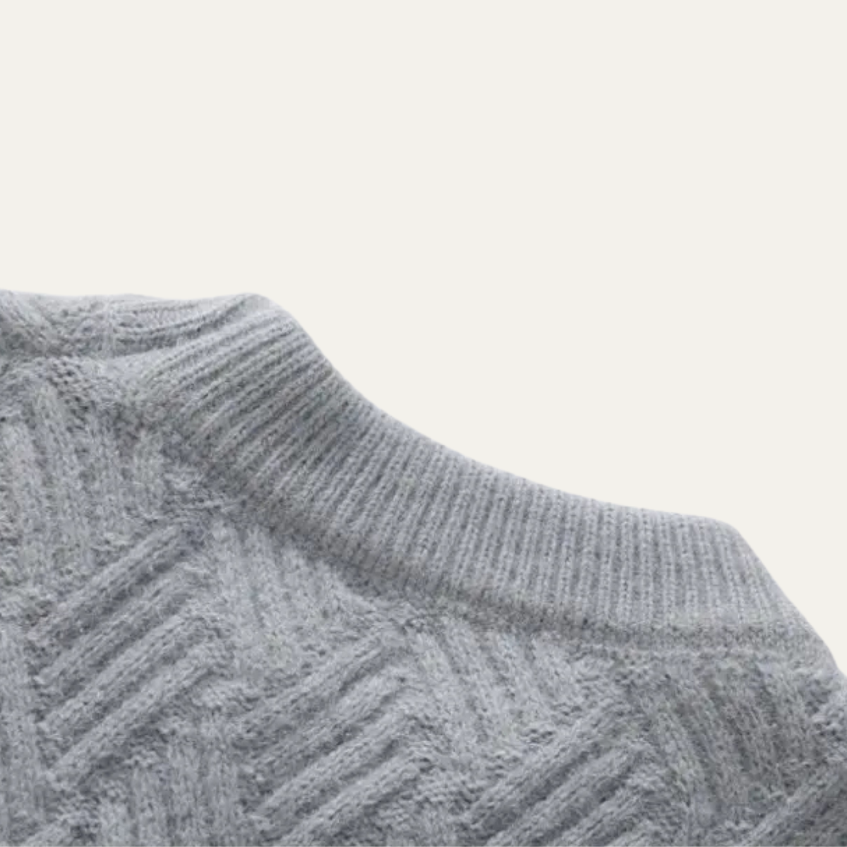 Cozy Men's Thermal Crew Neck Knit Sweater
