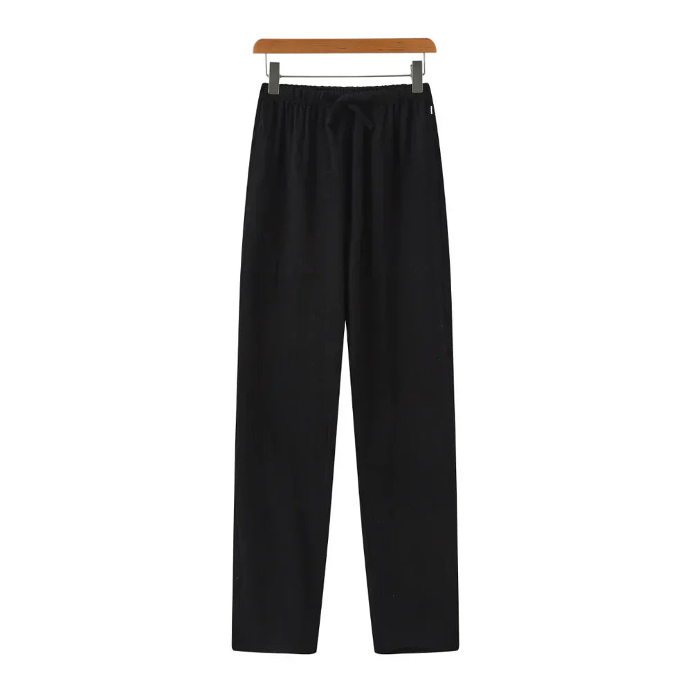 Relaxed Fit Linen Trousers