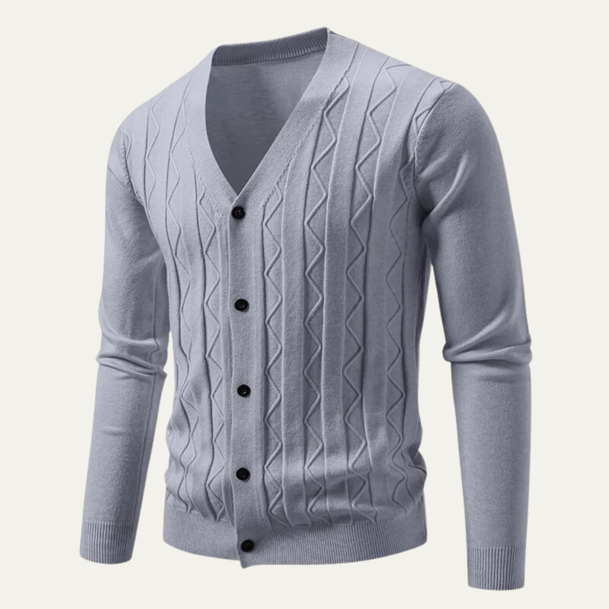 Slim Fit Mens Knitted Cardigan Sweater