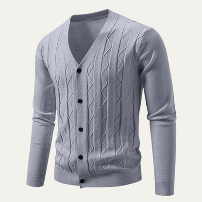 Slim Fit Mens Knitted Cardigan Sweater