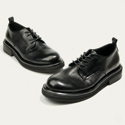 Classic Black Leather Oxford Shoe