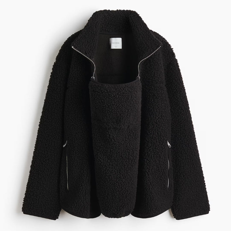 Large Fuzzy Parka Jacket for Women - Soft Warm Coat