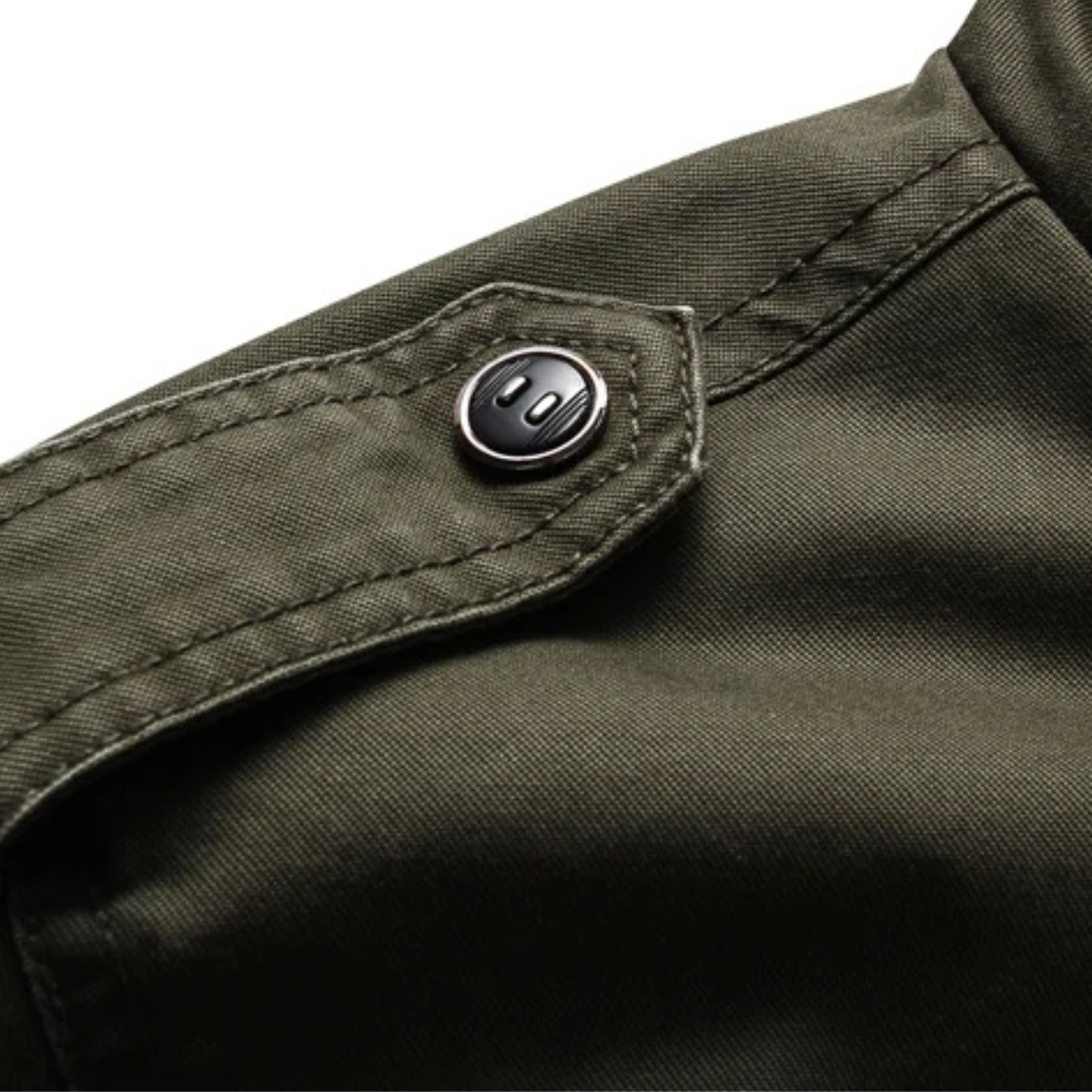 Rugged Mens Military Style Cargo Coat