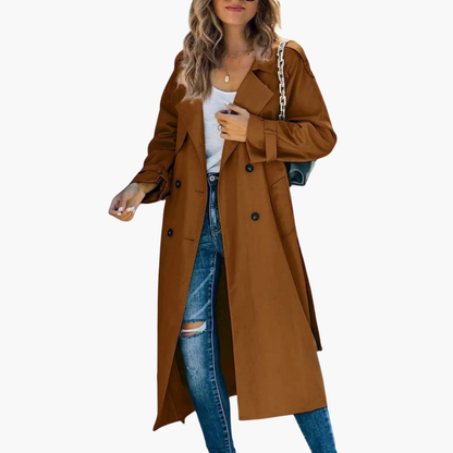 Classy Women's Belted Raincoat On Sale