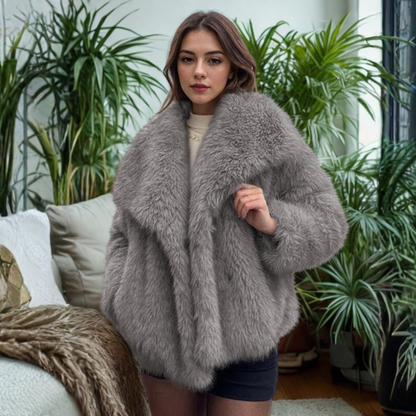Warm Fuzzy Long Sleeve Winter Coat