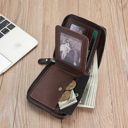 Premium Genuine Leather Men's Coin Wallet