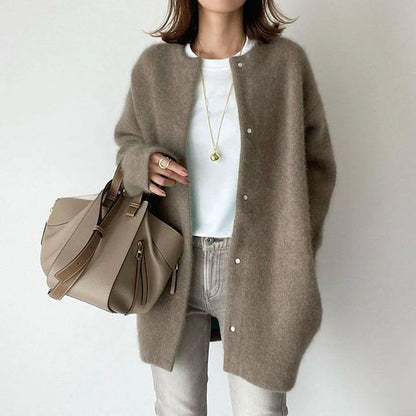 Soft Women's Knit Button Cardigan
