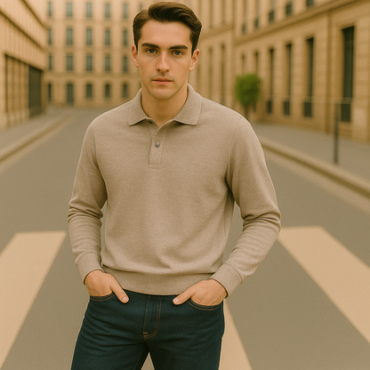 Relaxed Fit Long Sleeve Men's Shirt