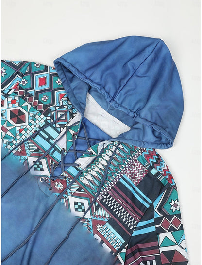 Classic Ethnic Mens Pullover Hoodie