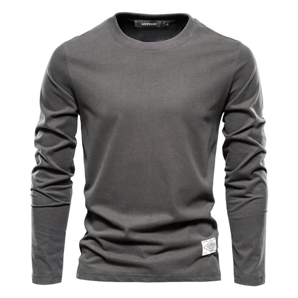 Casual Long Sleeve Tee Shirt for Men Classic