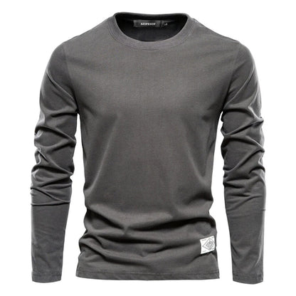 Casual Long Sleeve Tee Shirt for Men Classic
