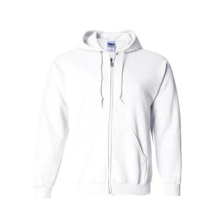 Relaxed Fit Zipper Hoodie for Men