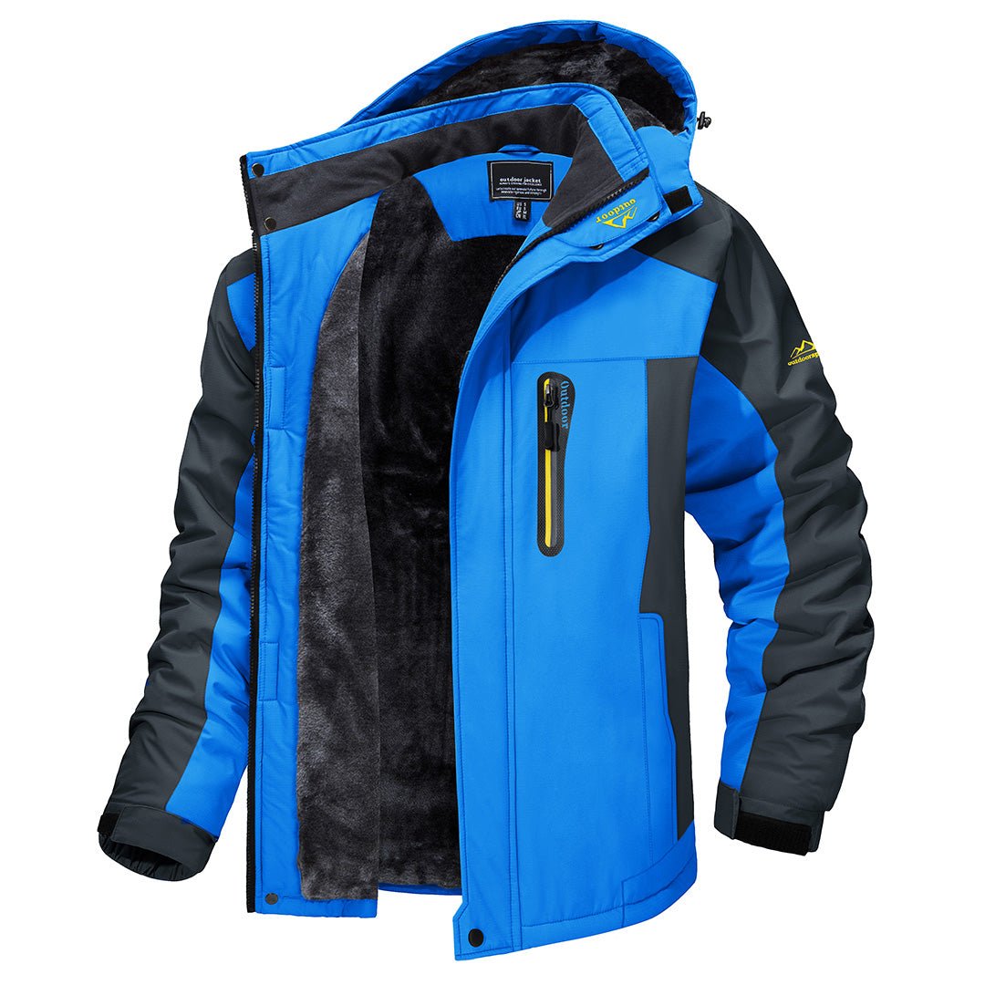 Waterproof Insulated Mens Parka Jacket - Warm Durable Coat
