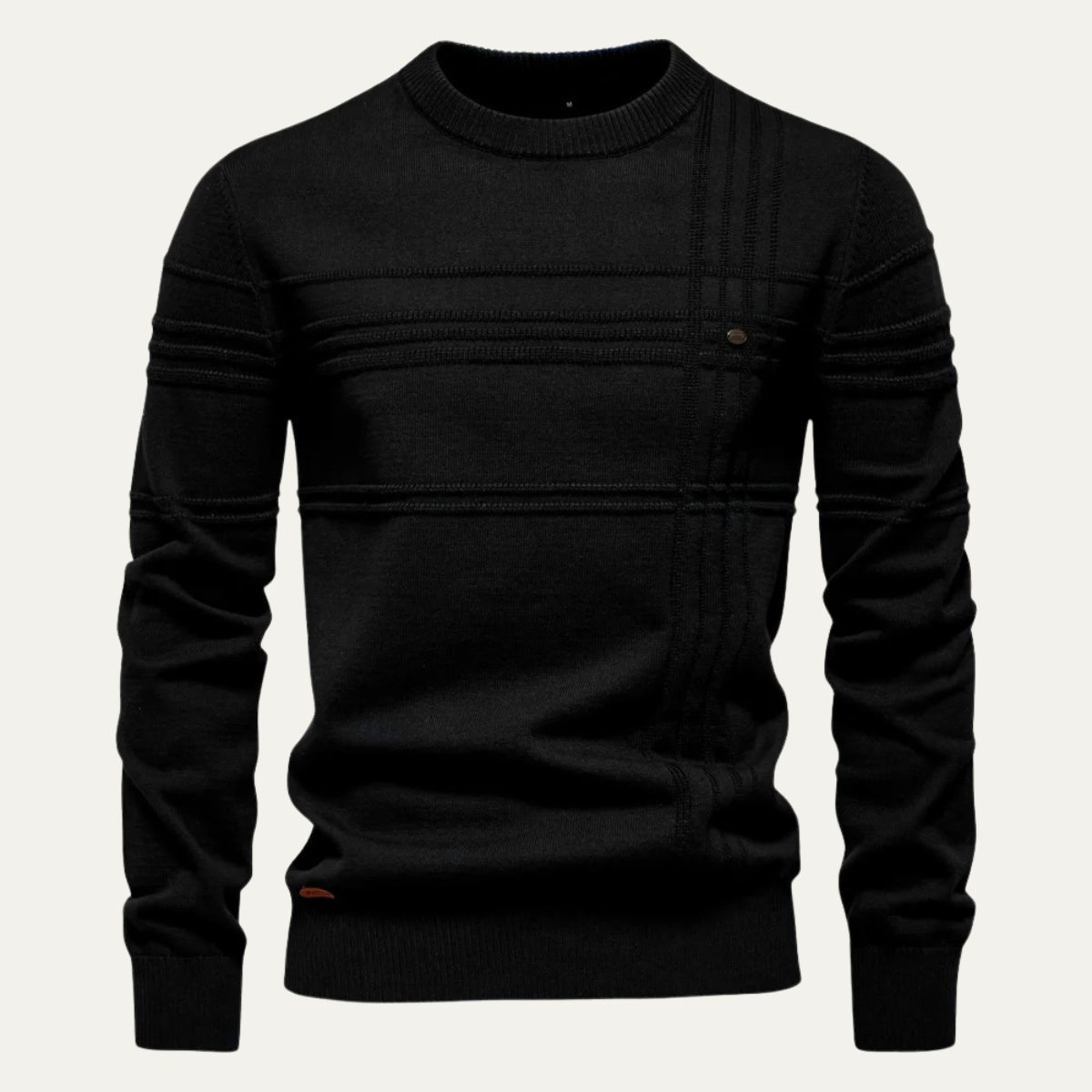 Classic Fit Men's Crew Neck Wool Sweater