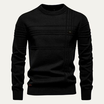 Classic Fit Men's Crew Neck Wool Sweater