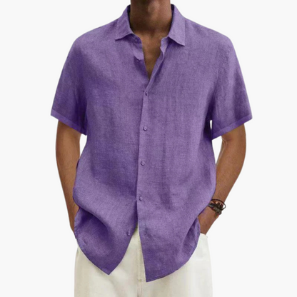 Relaxed Fit Short Sleeve Mens Summer Shirt