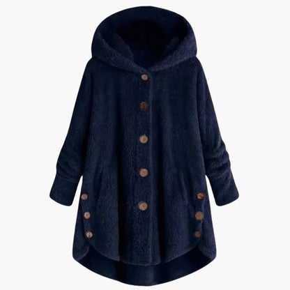 Ladies' Hooded Coat with Button Front
