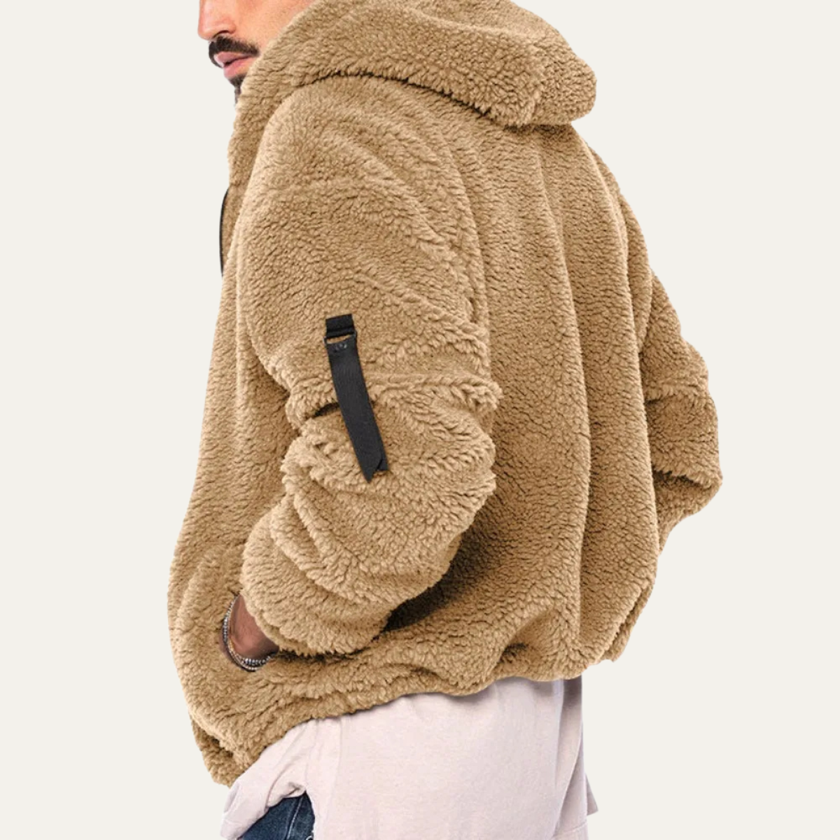 Cozy Men's Fleece Lined Hooded Jacket